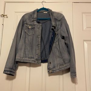 Plus sized, blue jean jacket 22/24W